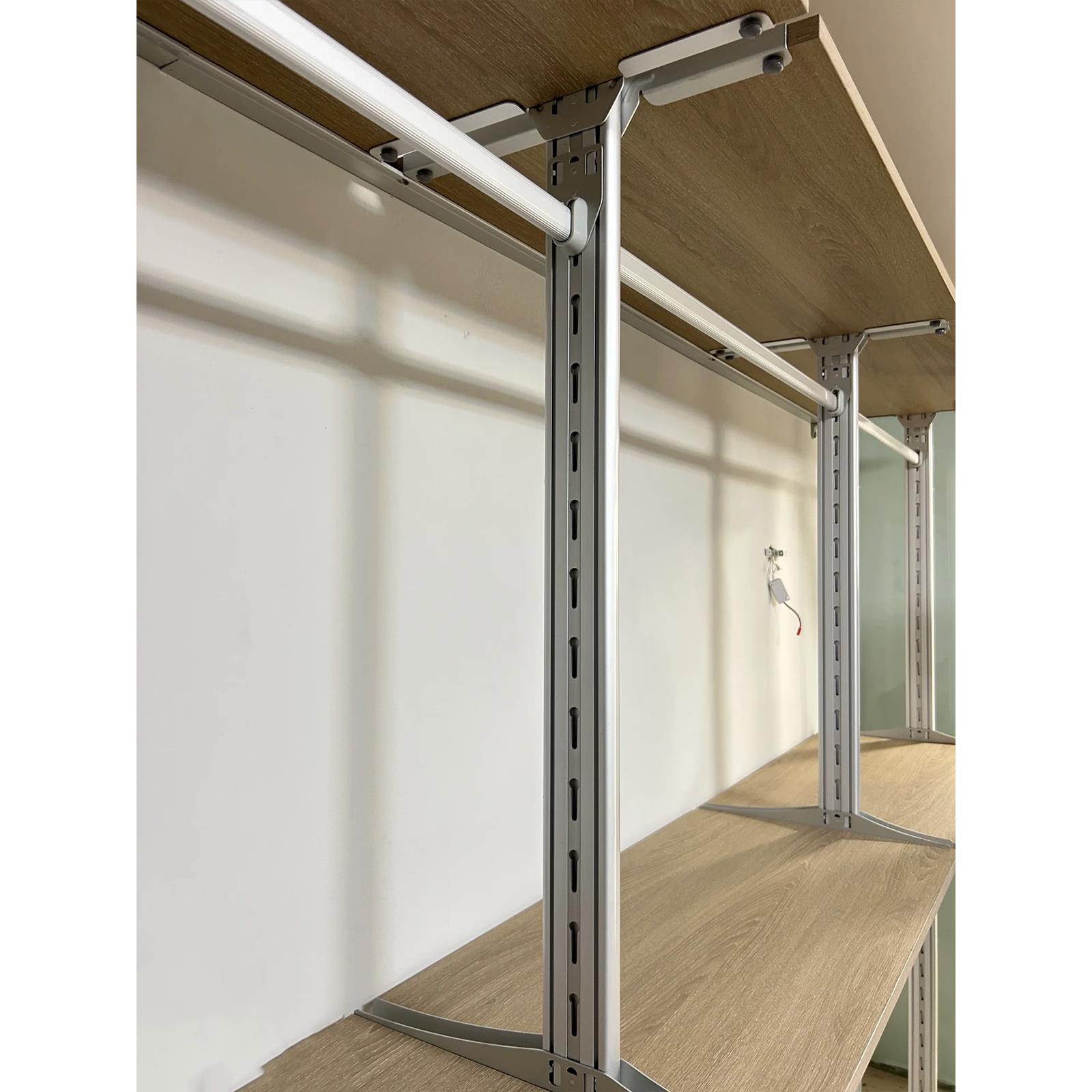 上海现代极简铝合金属立式金属衣柜步入式折叠推拉门落地货架衣柜