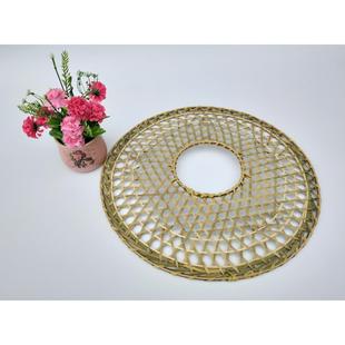 广东镂空斗笠竹编幕篱客家凉帽大侠帽舞台表演道具绿水青山舞蹈