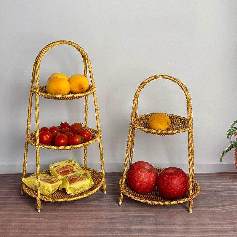干果零食零食托盘糖果水果篮家庭商业客厅咖啡桌下午茶托盘货架藤,收纳整理,零食收纳筐,淘宝优惠券,粉丝福利购,淘宝优惠卷