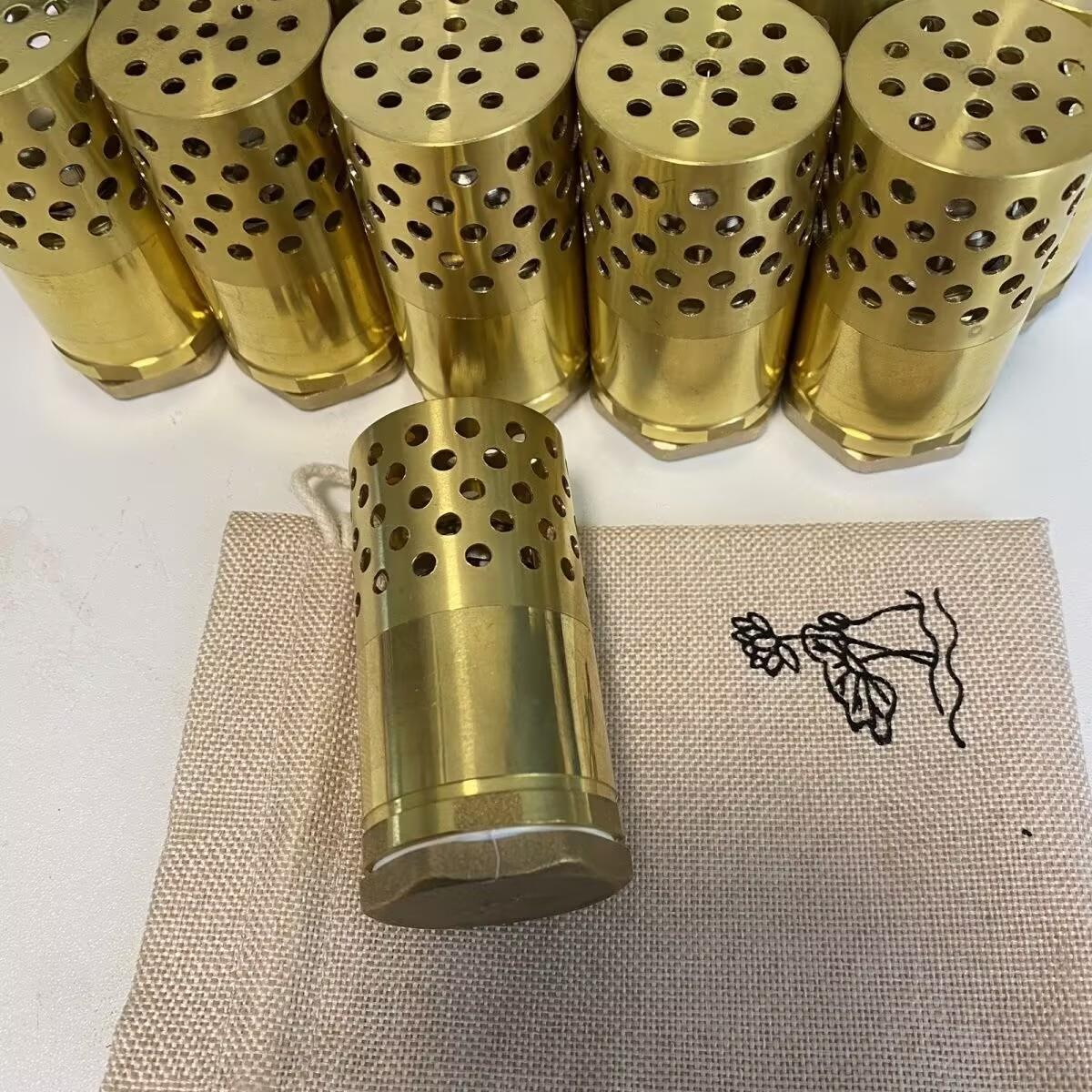 黄铜怀炉便携随身暖手炉DIY煤油取暖器冬季户外保暖神器可手握式