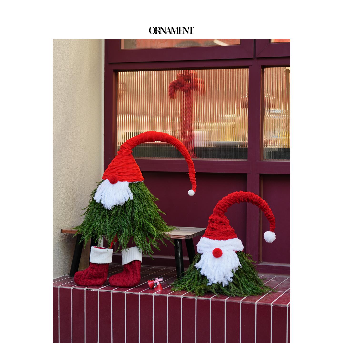 圣诞节装饰品diy圣诞树桌面摆件耶诞装扮店铺场景布置氛围感道具