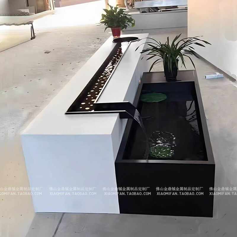 定制不锈钢流水涌泉o摆件庭院花园别墅户外景观喷泉现代水景造景