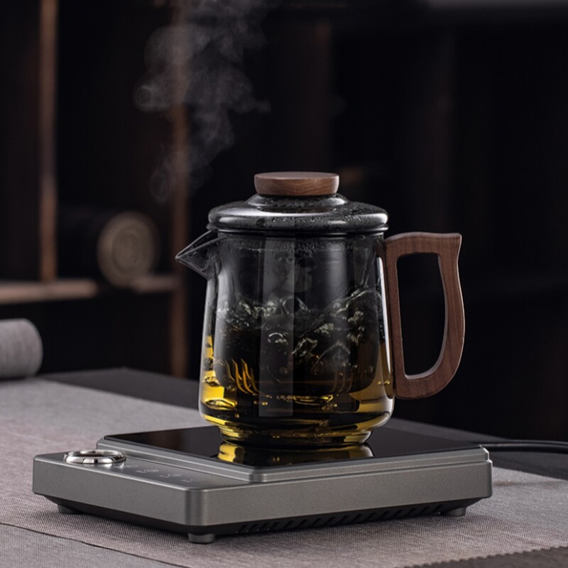 2023新款加热杯垫恒温可烧水100E度超薄迷你电陶炉茶炉可调温底座