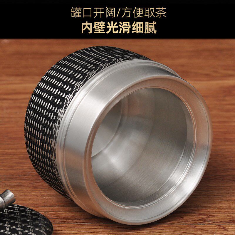 锡茶叶罐锡罐家用l装茶叶罐子密封罐茶几摆设送长辈退休乔迁礼品