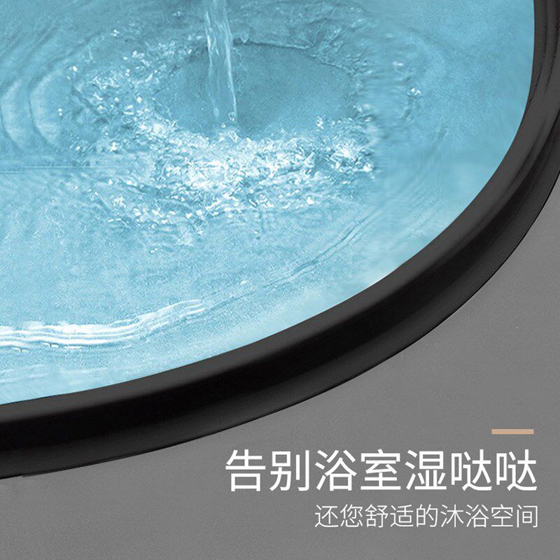 浴室卫生间4D磁吸浴帘套装免打孔D洗澡淋浴房防水防霉隔断挡水帘