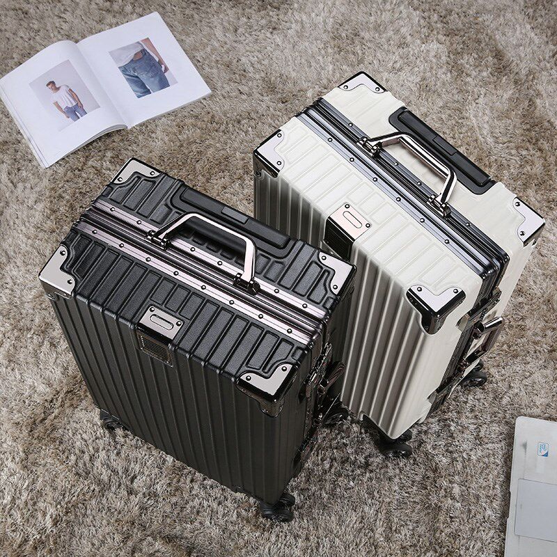 拉杆箱女学生行李箱男万向轮密码箱轻便登机箱铝框箱子旅行箱商务