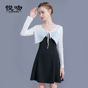 裙子外搭开衫 系带小披肩夏百搭短款 薄小坎肩 网纱防晒衣女夏季 长袖