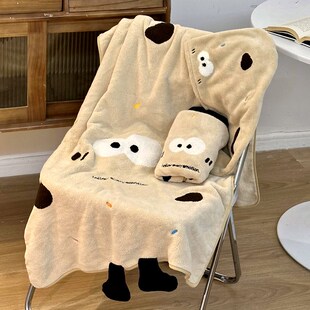 可爱浴巾三件套女生洗澡吸水情侣学生宿舍2024新款干发帽毛巾套装