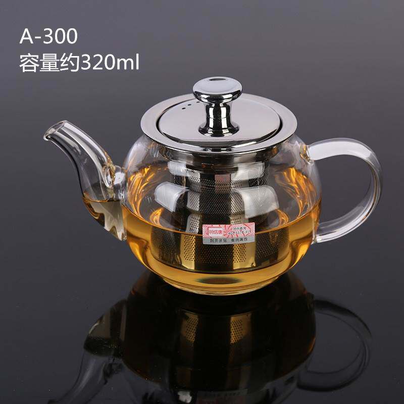 高硼硅玻璃茶壶j加厚耐热花茶壶中小号玻璃单壶功夫茶具配壶