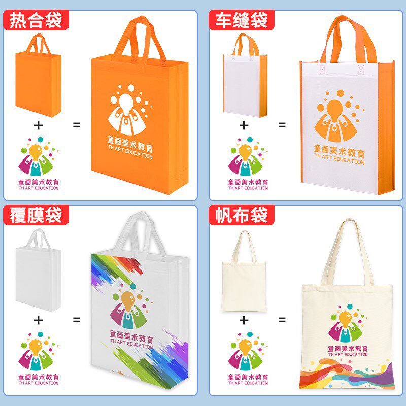 手提袋定制印刷logpo无纺布广告袋订做礼品袋宣传袋子帆布袋环保