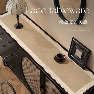 德国中古风餐边柜垫复古免洗桌垫鞋柜垫台面垫子电视柜桌面保护垫