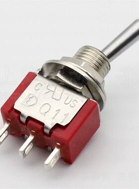 进口台湾Q11拨动摇头钮子开关3脚6脚9脚12脚2挡3挡自复位M6拨钮UL