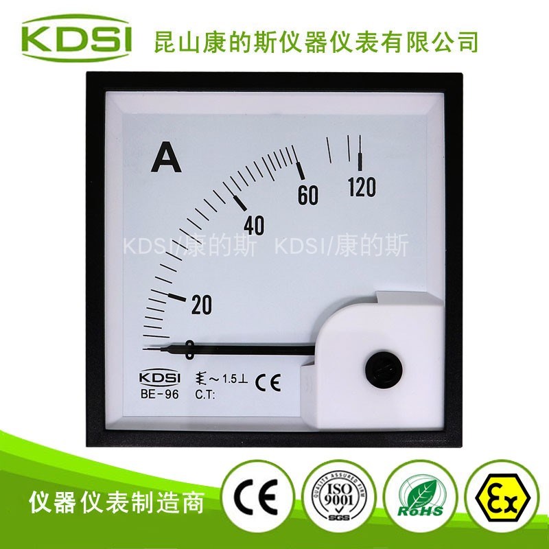 厂家供应 配电柜用指针电流表 BE-96 AC60A直接式 可定制接互感器