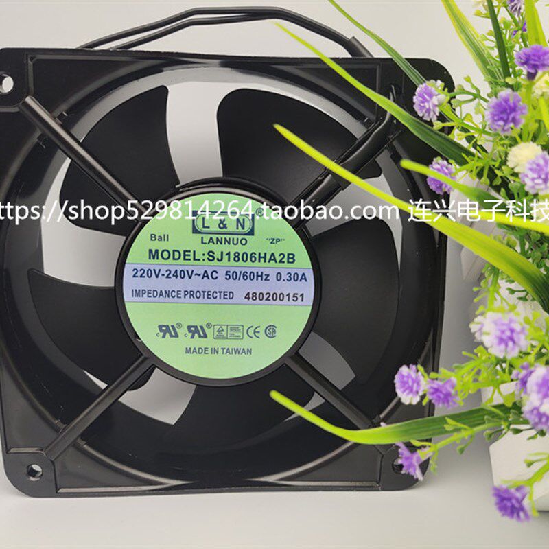 SJ1806HA2B 220V-240V 0.30A施工电梯配件兰诺电控箱风扇18CM风机