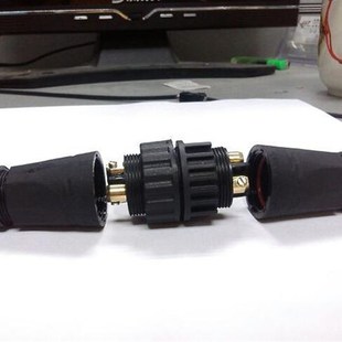 M22防水对接头2芯3芯4芯 优质电缆电线连接器 大功率公母插头25安