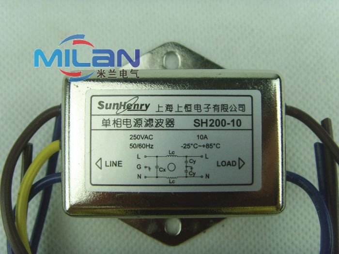 单相单节滤波器 电源滤波器滤波器SH200-10 10A