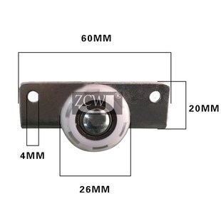 自动推拉黑板滑轮推拉升降黑板滑轮包胶滑轮聚氨酯滑轮带座子支架