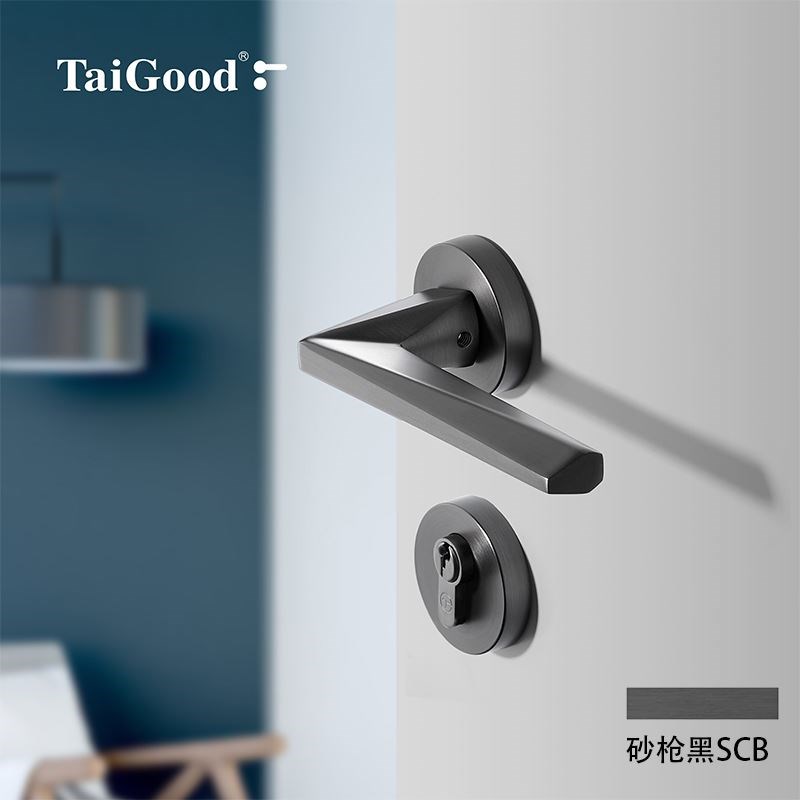 世连泰好TaiGood TG02全铜静音磁吸现代轻奢极简室内实木门铜锁