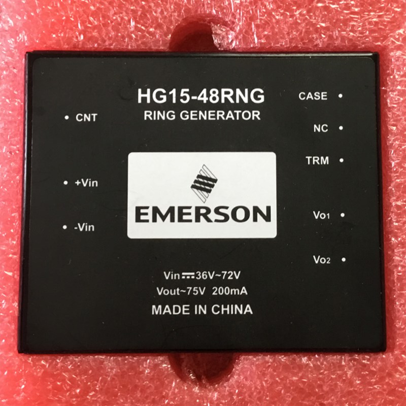 EMERSON HG15-48RNG 36-72VDC转75VAC 200mA 铃流模块