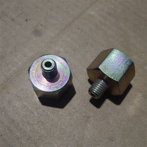 外丝M10*1.5螺丝粗牙-转内丝G1/2英制4分高压铁材料外表镀锌0410