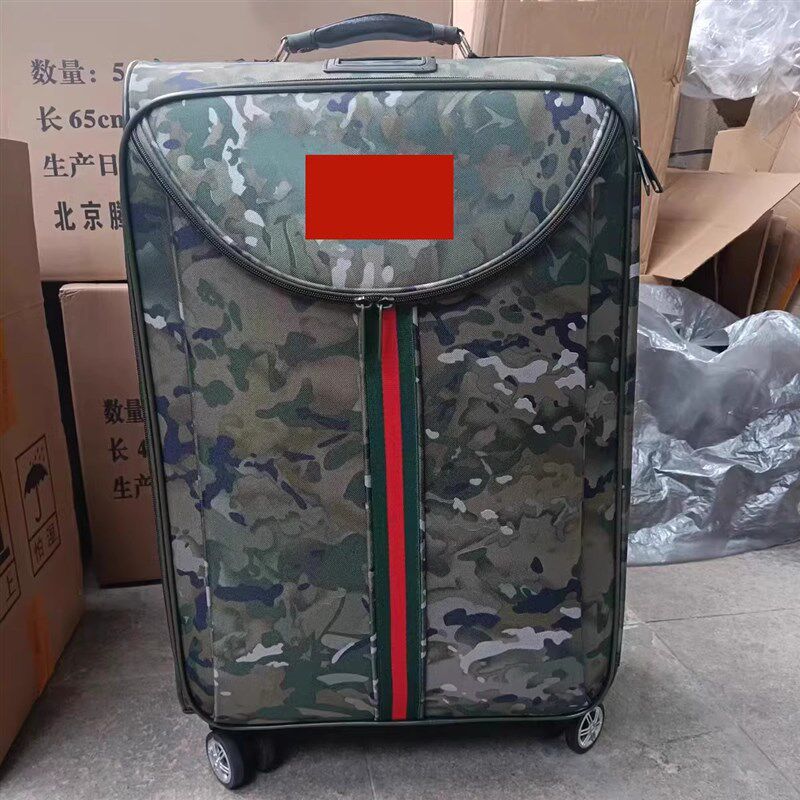 拉杆箱行李旅行密码箱皮箱大容量24寸28迷彩牛津布防水万向轮静音