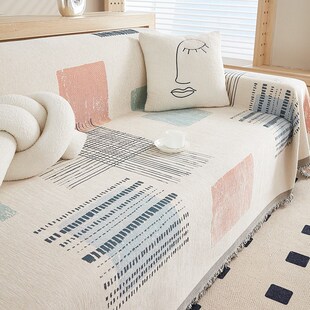 沙发毯子全盖巾2023年新款防猫抓四季通用一体直排全包万能套罩垫