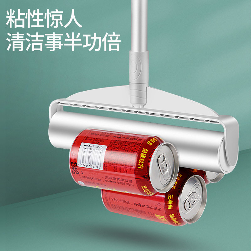 【下单立减50】长柄伸缩粘毛刷A 滚刷替换纸黏尘纸拖把除尘滚筒-X