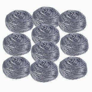 钢丝清洁球厨房擦锅球家用超大号清洗球不掉K丝304不锈钢刷锅神器