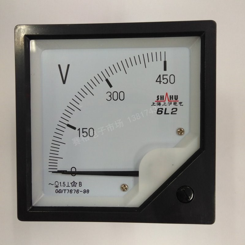 6L2  450V AC 250V  交流指针式电压表 开关柜表 面板表交流450伏