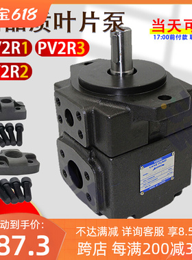 高压叶片泵PV2R1液压油泵永灵pv2r2定量液压泵总成配件pv2r3泵头