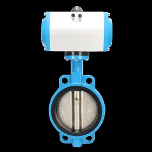 D671X 对夹式 气动软密封蝶阀 DN200 方威 气动阀门 气动蝶阀