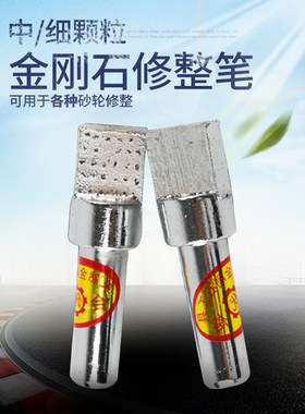 金钢笔砂轮修整器天然金刚石砂轮修正笔磨床洗石笔耐磨尖头扁头