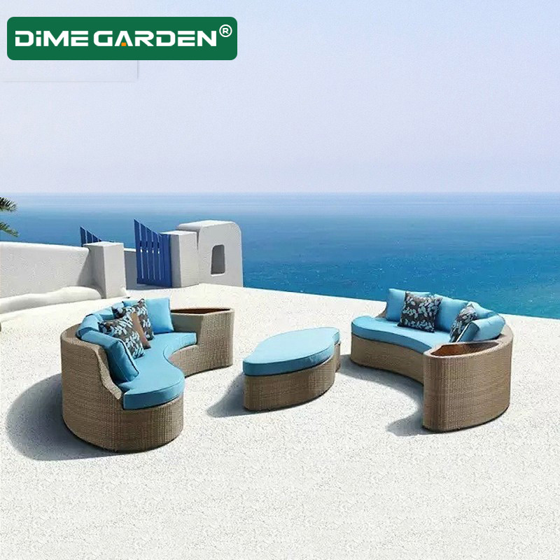 户外沙发藤编家具床庭院休闲躺床阳台藤椅躺椅阳光房躺椅度假沙发