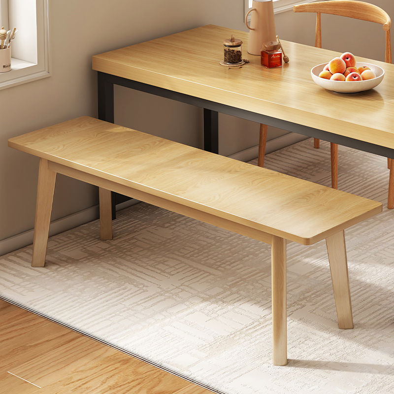 北欧实木腿长条凳简约现代客厅床尾换鞋凳饭店商用餐椅餐桌长凳子