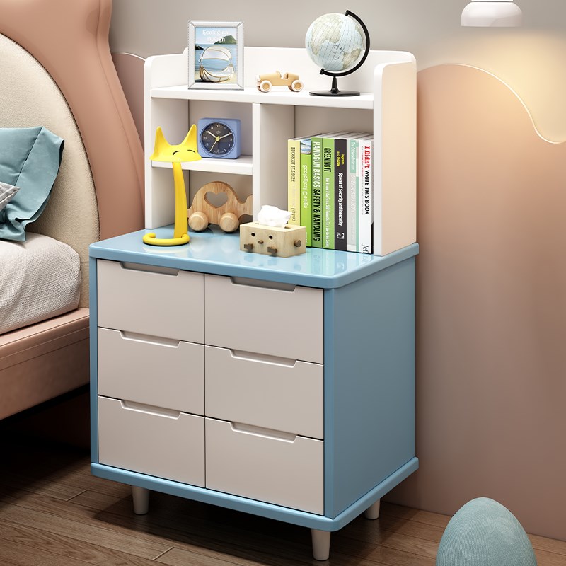实木床头柜现代简约小型置物架卧室D床边迷你柜单个窄边储物收纳