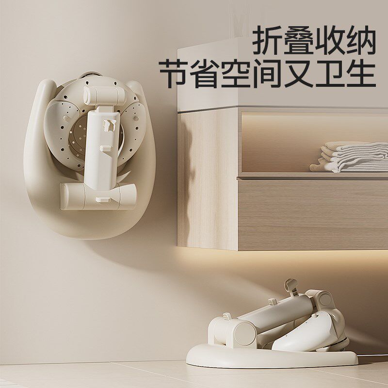 宝宝站立洗澡神器k婴幼儿童站着沐浴淋浴台可折叠洗头发屁屁股神