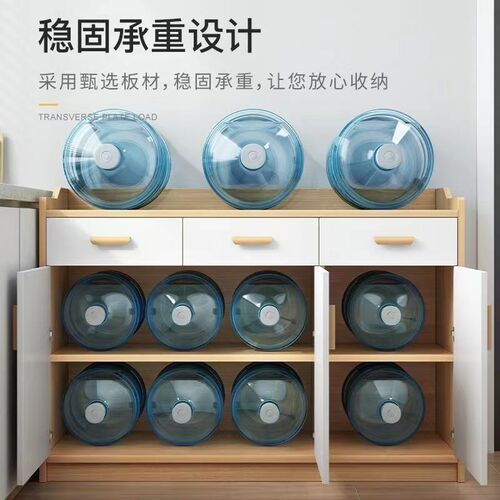 客厅餐边柜子茶i水柜家用置物实木色备餐靠墙储物柜厨房橱柜收纳