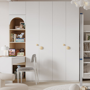 掌上明珠儿童书柜衣柜床头柜一体哑光E烤漆青少年多功能书房家具C