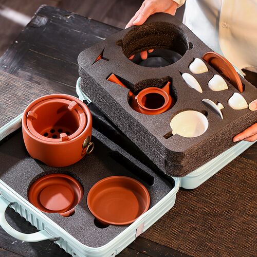 旅行茶具套装户外便携式泡茶工具包随身露L营煮茶壶茶杯收纳包礼