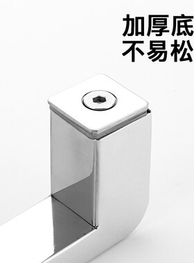 304不锈钢玻璃门拉手哑光黑色y烤漆L形淋浴房浴室冲凉房玻璃门拉