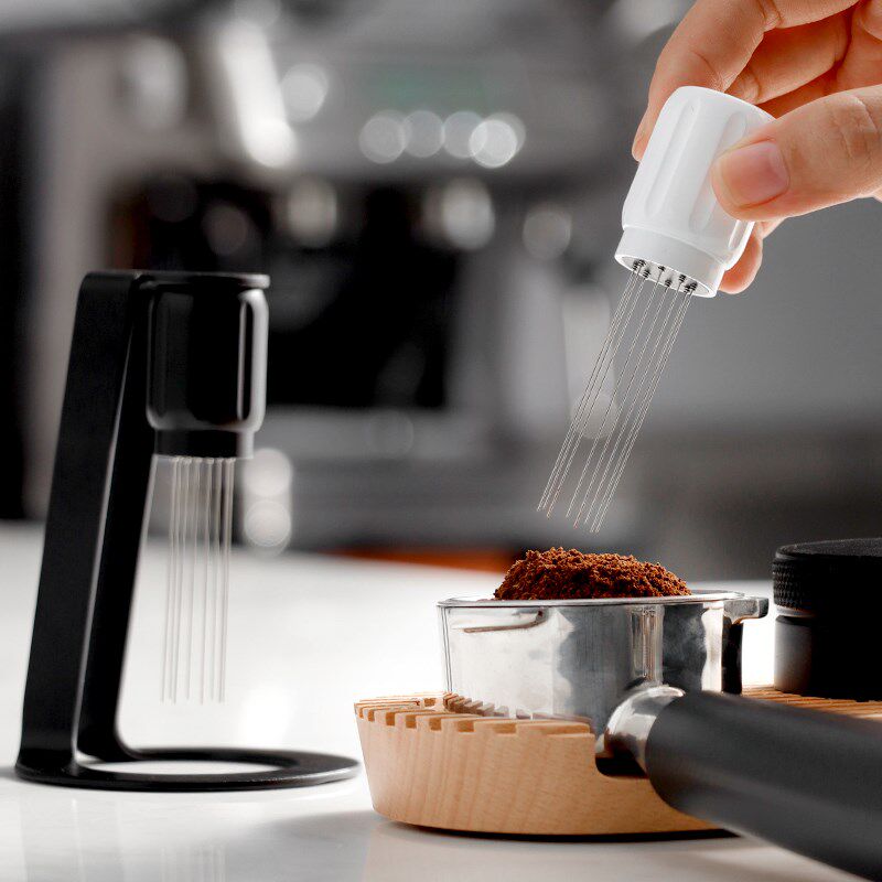 咖啡布粉针手持式意式咖啡机手柄C搅拌器磁吸收纳粉块打散针器具