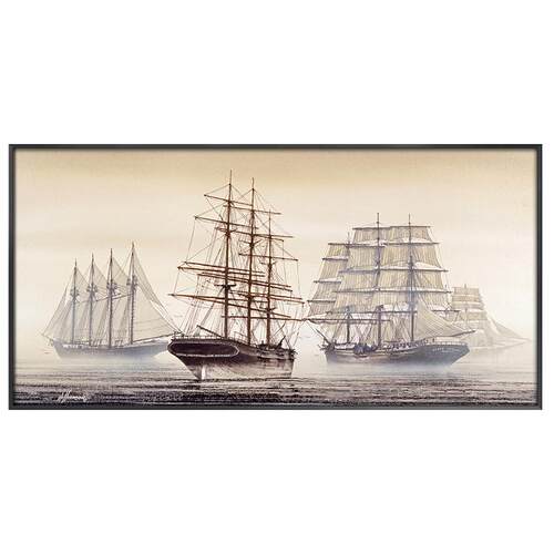 网红现代简约书客船厅装r饰画房励办公室志壁画沙背景墙挂画帆发