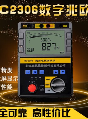 BC2306数字兆欧表 绝缘电阻测试仪 10000V/10KV兆欧表 (带吸收比)