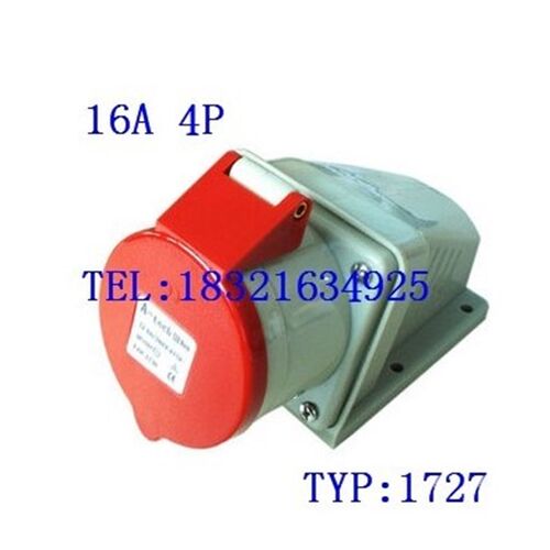泓晟 A-tech 工业插头插座 明装插座TYP:1727 380V 16A4芯 3P+E