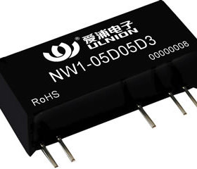 NW1-05D12D3 DC-DC 5转12V 双路稳压高隔离输出3000V 电源模块