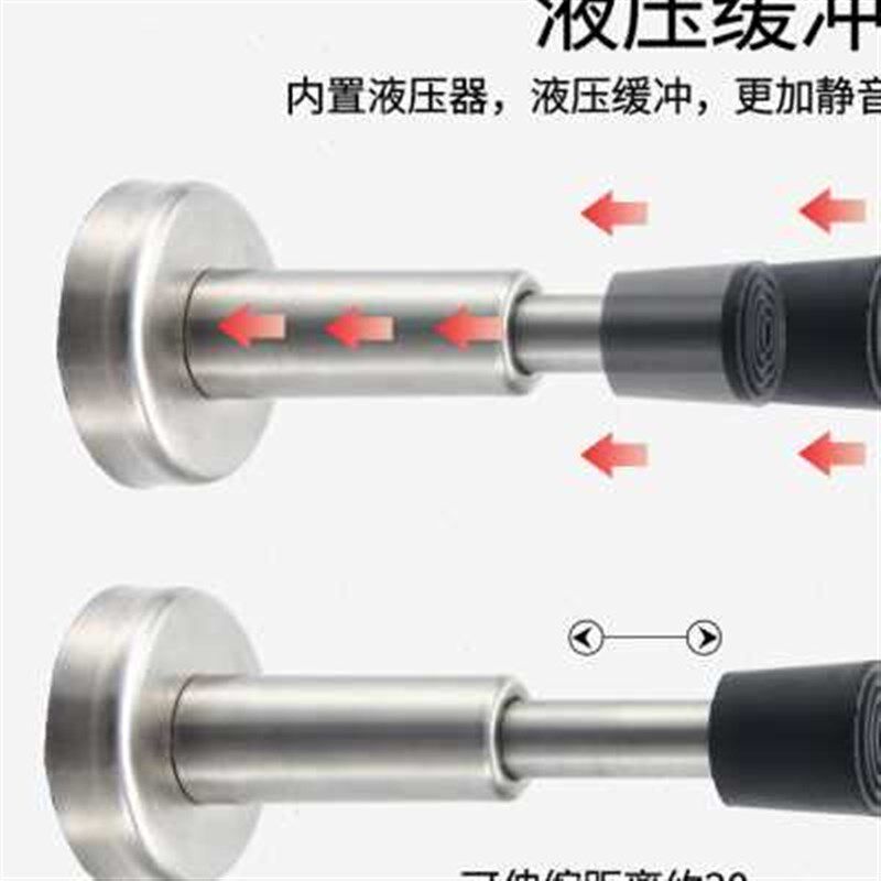 门挡免打孔静音不锈钢防撞橡胶门碰卫生间卧室液压门顶把手防撞器