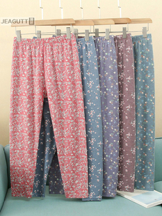 中厚款 内穿奶奶棉毛裤 中老年人线裤 高腰妈妈衬裤 女士大码 保暖秋裤