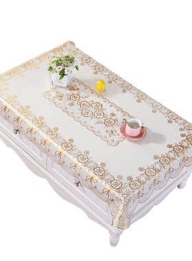 餐桌布防水防烫免洗PpVC塑料茶几垫客厅台布茶几桌布长方形桌垫