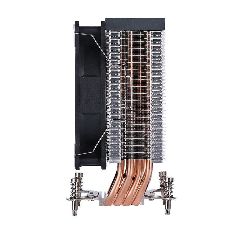 电脑4铜管2011针cpu散热器x99主板4pin温控带盖12Qcm风扇e5炫彩x7