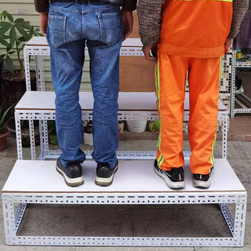 阶梯货架展示架展会阳台花店置物架叫个梯形台Q阶货架二三层粮油